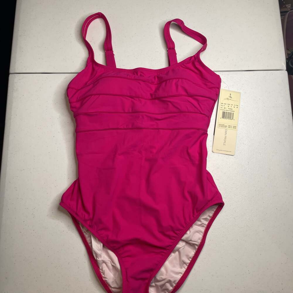 Profile by Gottex Tutti Frutti Peasant Shirred One Piece Swimsuit, 6
